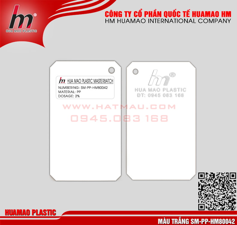 Hạt nhựa màu trắng PP Hạt nhựa màu trắng PP